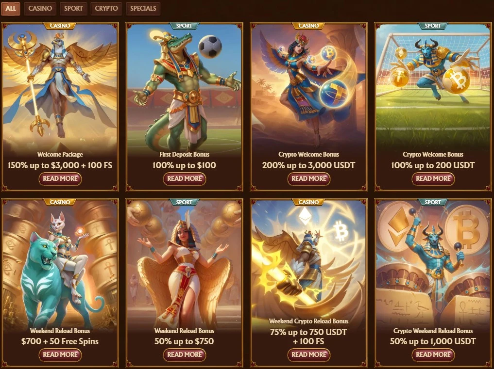 Amunra Casino Bonuses 1