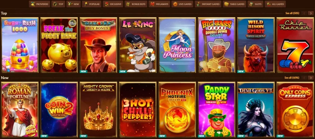 Amunra Casino Games